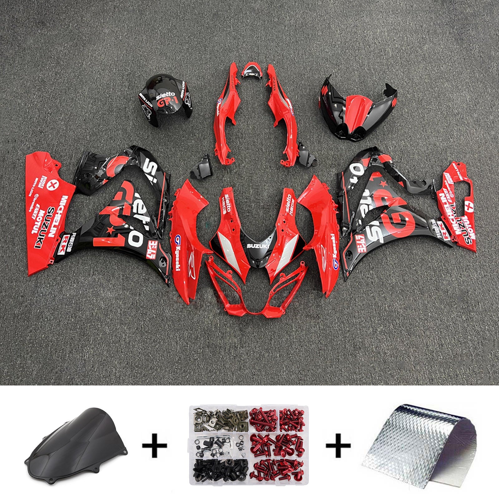 Injection Fairing Kit Bodywork Plastic ABS For Suzuki GSXR1000 2017-2025 K17