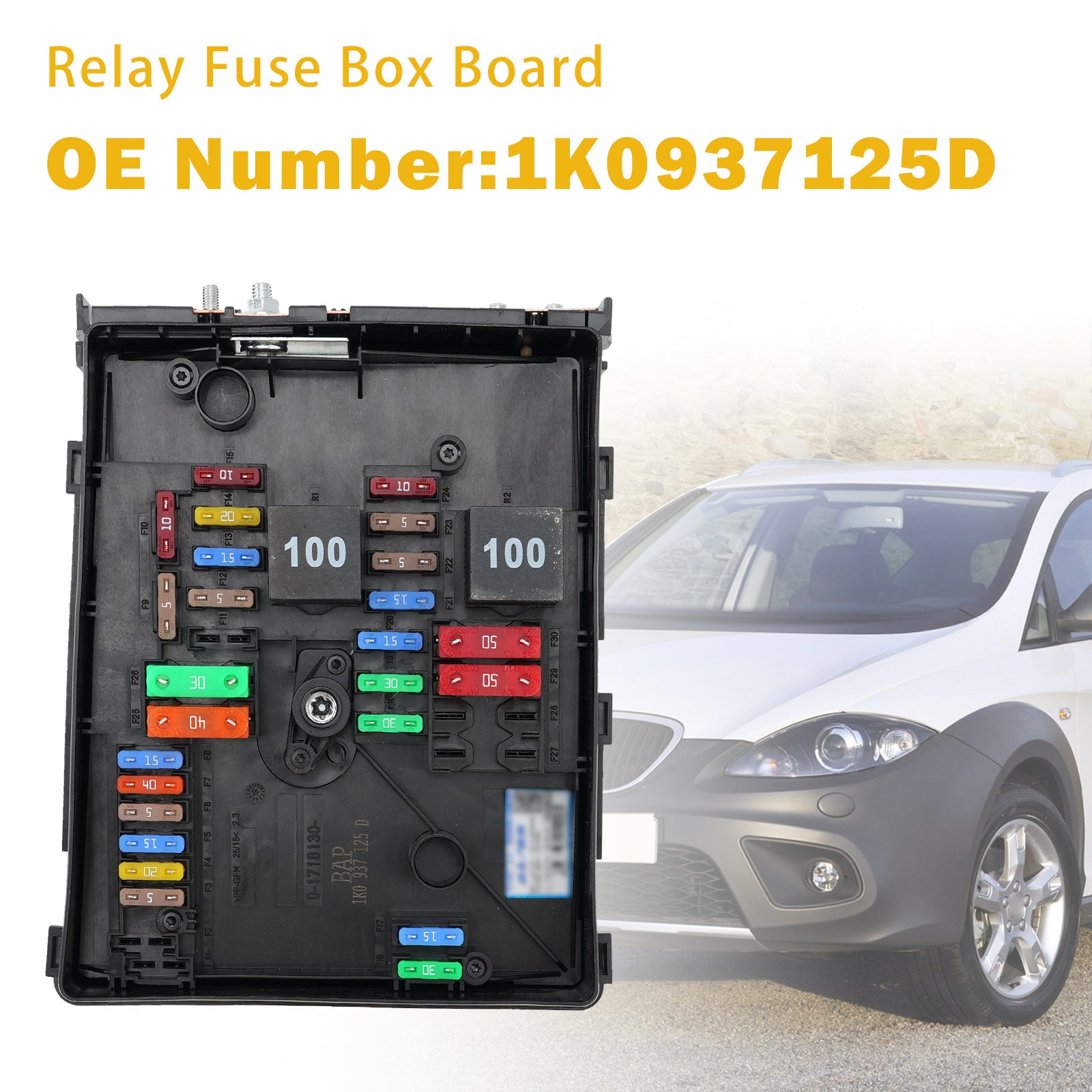 Relay Fuse Box Board 1K0937125D For VW Jetta Golf MK5 Eos Rabbit Audi A3