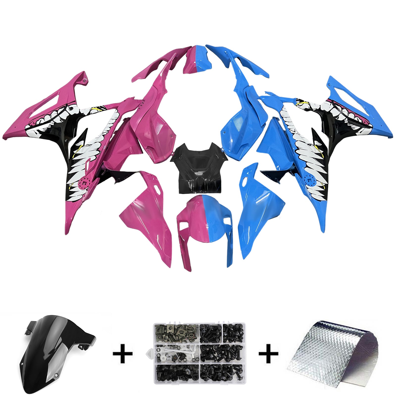 2019-2022 BMW M1000RR S1000RR INJECTION KIT FAIRING KIT BODLOW ABS PLASTIQUE