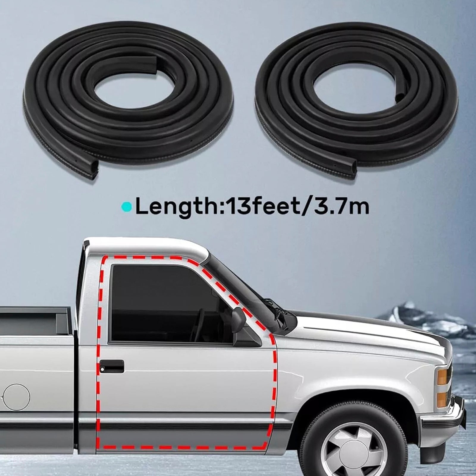 Door Window Weatherstrip Seals Set Kit For Chevy GMC C10 K10 1982-1991