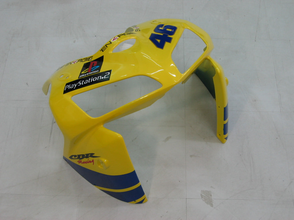 2005-2006 Honda CBR 600 RR Yellow No.46 Azzurro Racing Fairings Generic