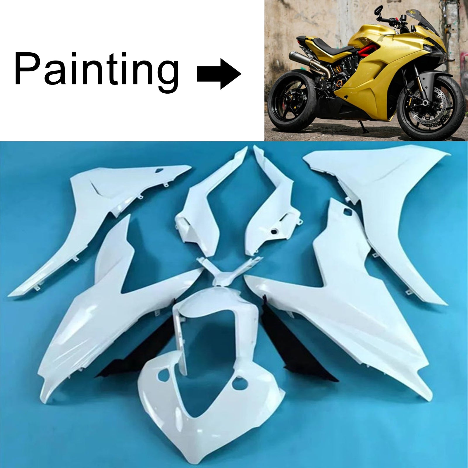 2017-2020 Ducati Supersport 939 939S Injection Fairing Kit Bodywork