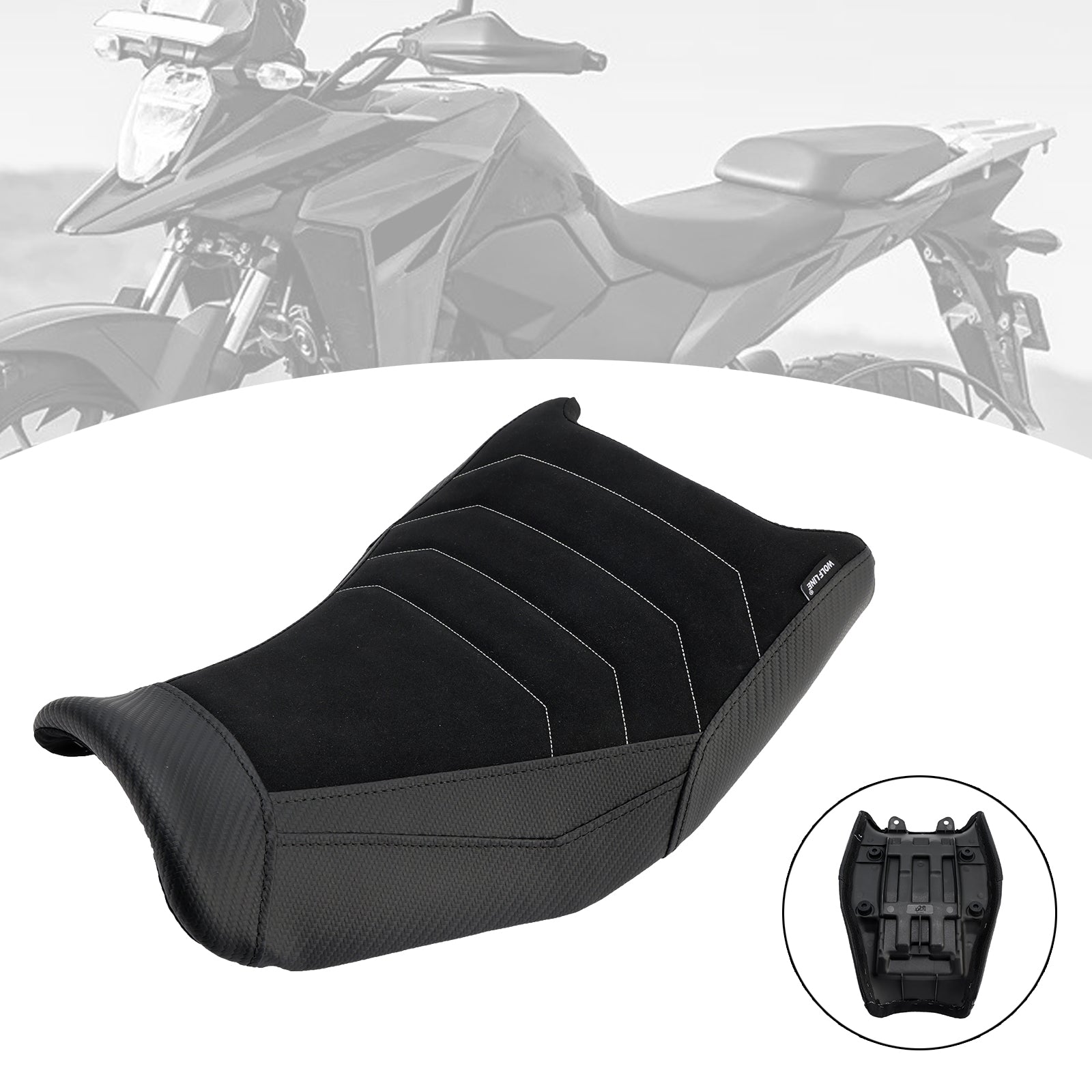2024-2025 Suzuki V-Strom 250Sx Front Raider Seat Driver Cushion Lower Fit Red