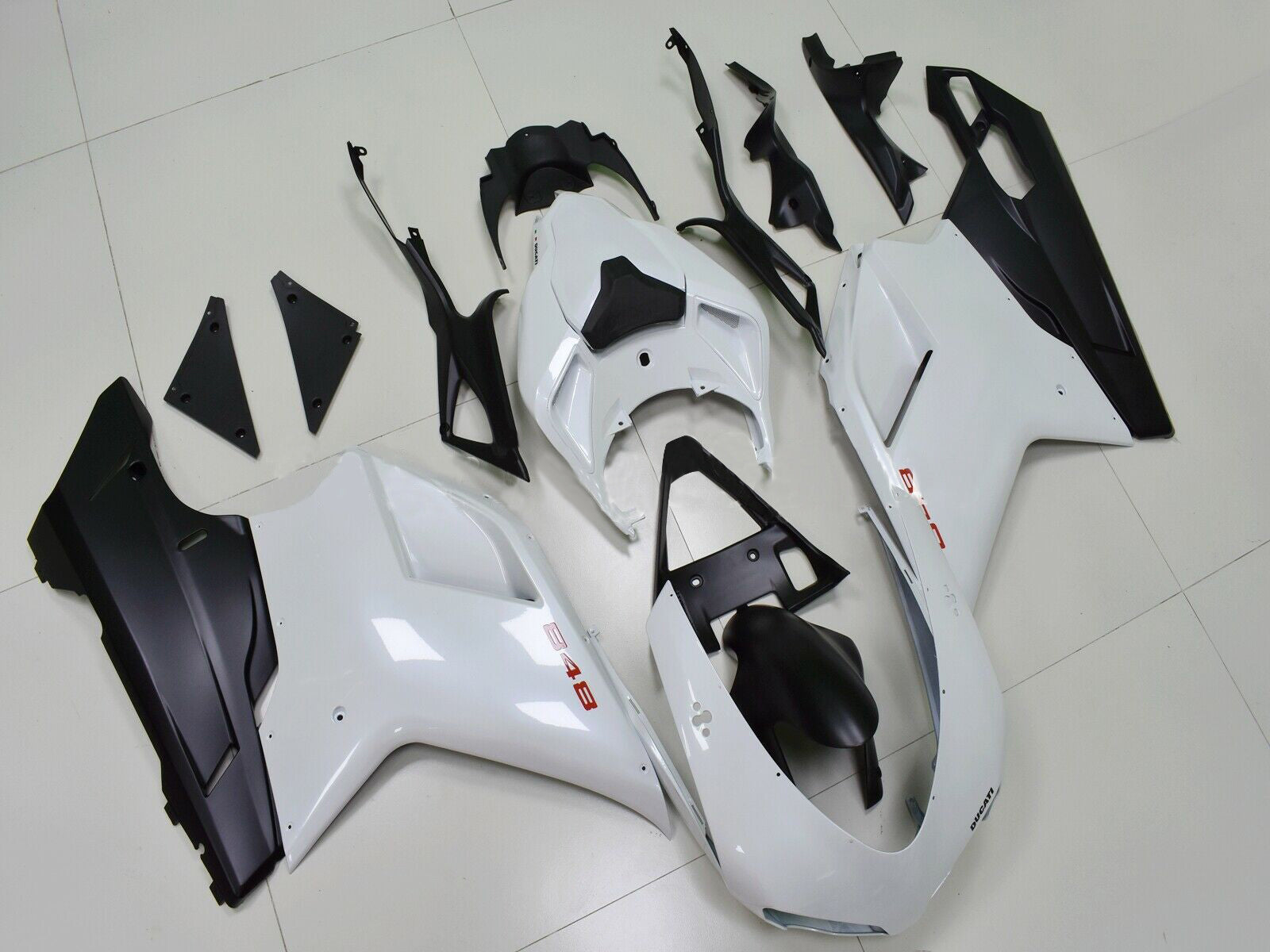 2007-2011 Ducati 1098 1198 848 Kit de carénage carrosserie ABS générique