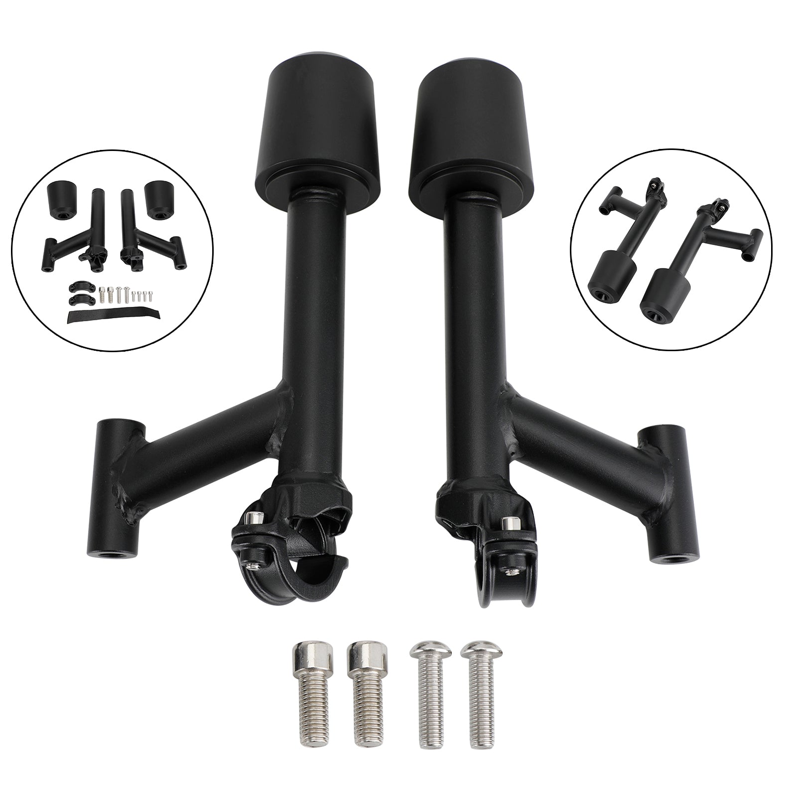 Cnc Anti-Crash Frame Sliders Protector Black Fit For Rc390 Rc 390 2022-2023