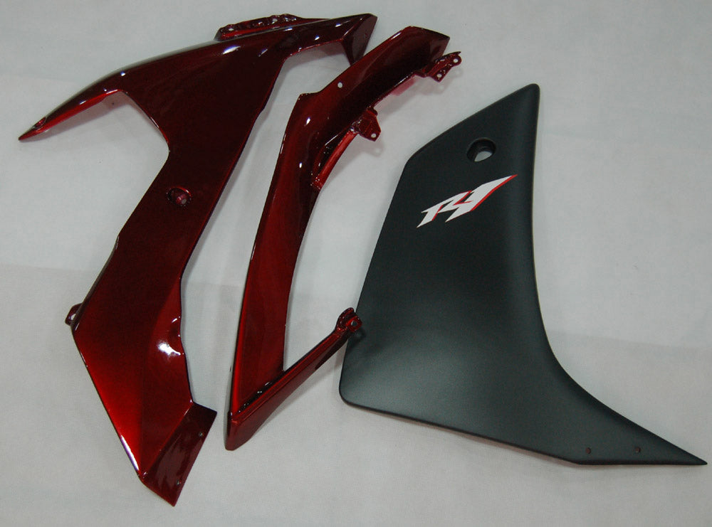 Carenados de carreras Yamaha YZF-R1 rojo cereza negro 2007-2008 genéricos