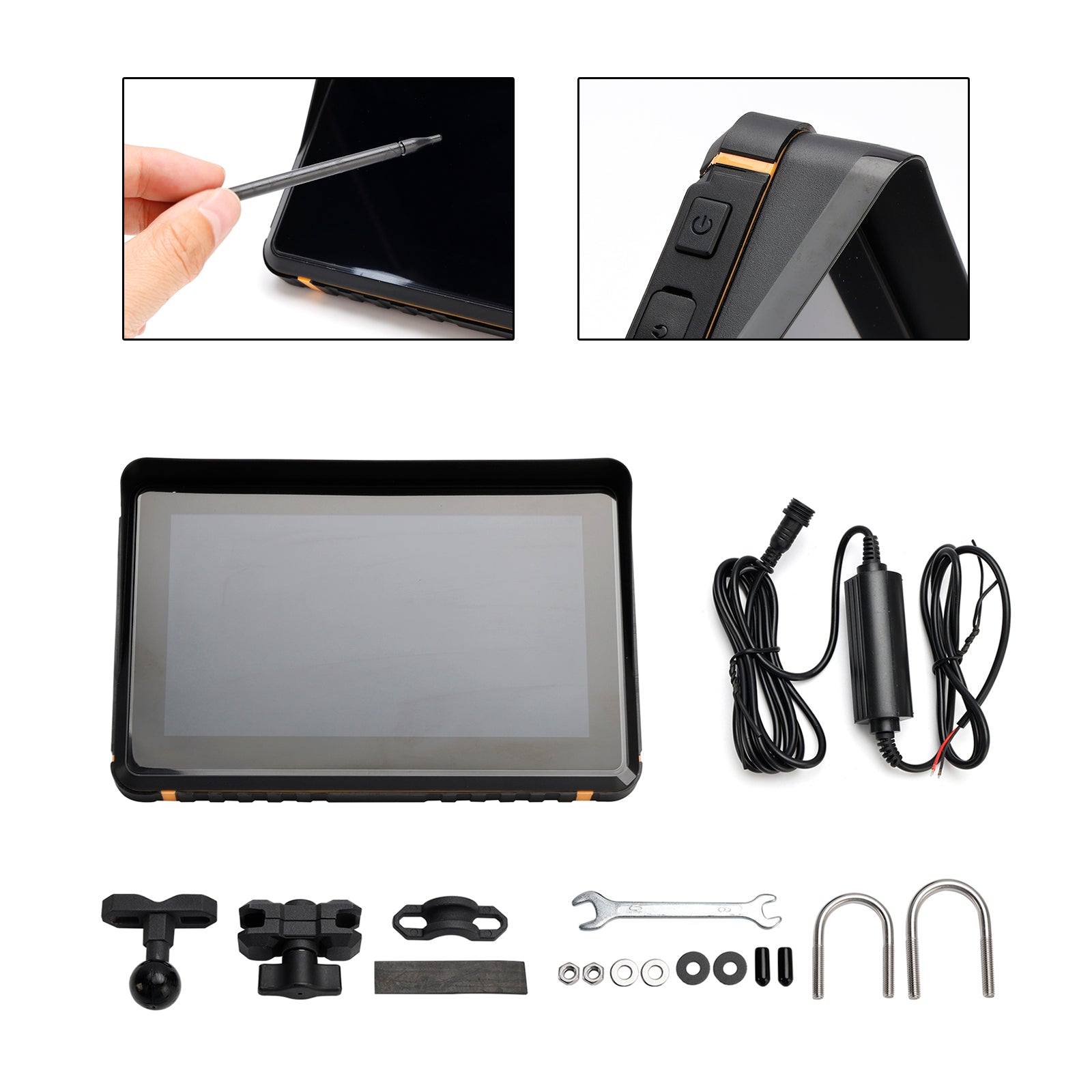 Draadloze GPS Carplay 1080P-recorder 7" Universeel voor scootermotoren