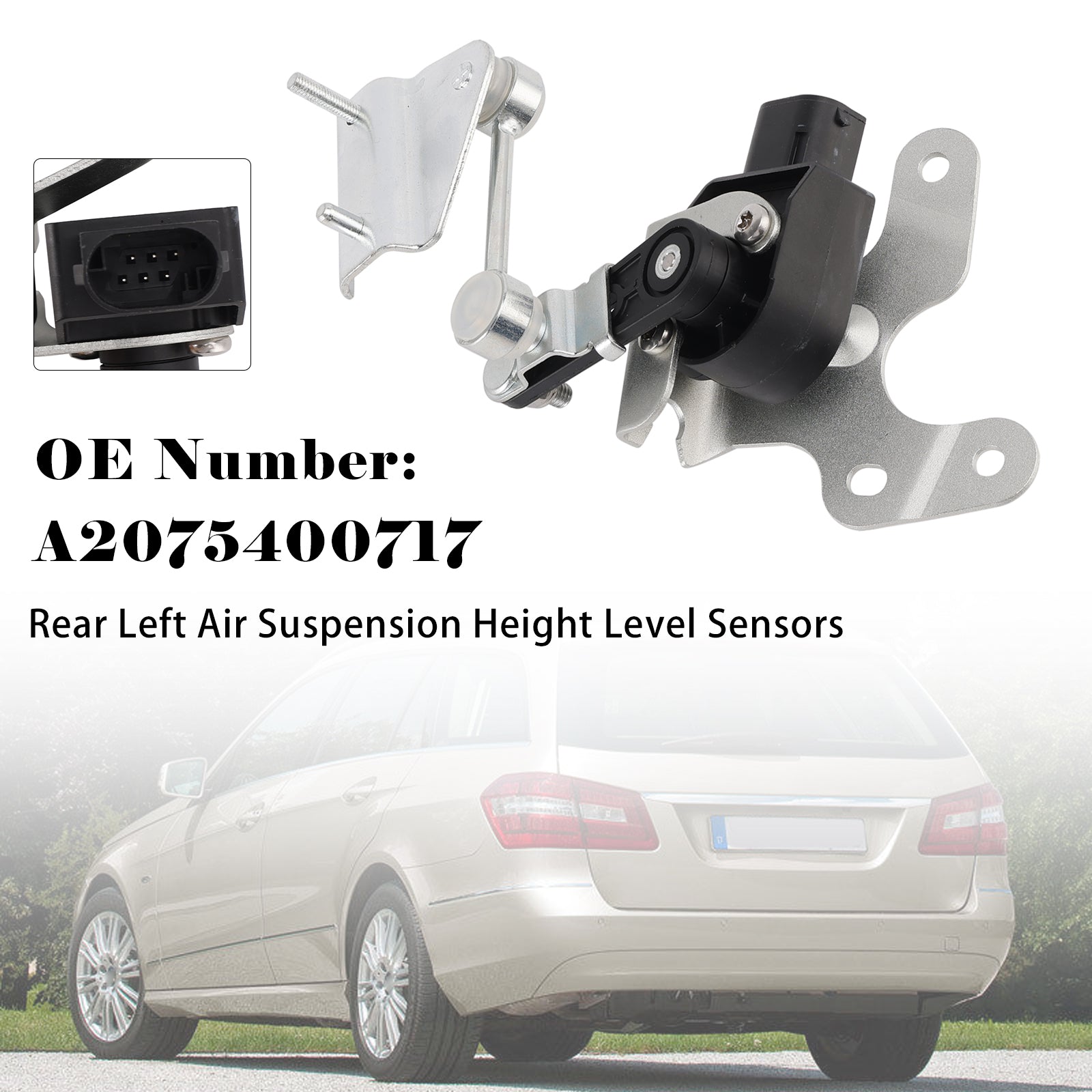 Rear Left Air Suspension Height Level Sensors For Mercedes W212 S212 A207 C207 X204