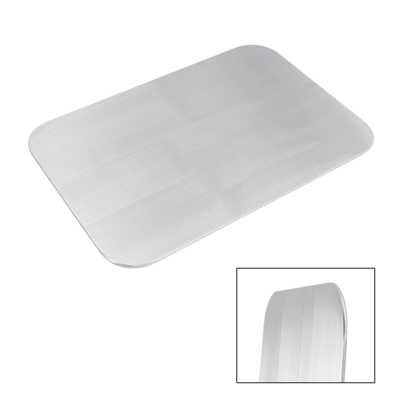 Plaque d'immatriculation quadrilatère vierge en alliage d'aluminium, bricolage universel pour moto