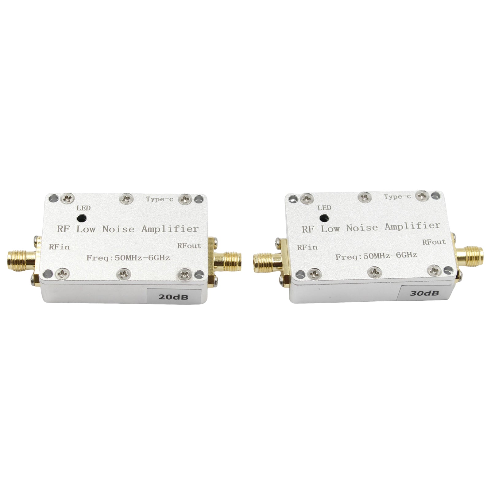 Amplificateur de radiofréquence 50m-6GHz, 20dB 30dB, LNA avant à Gain élevé, Signal à faible bruit