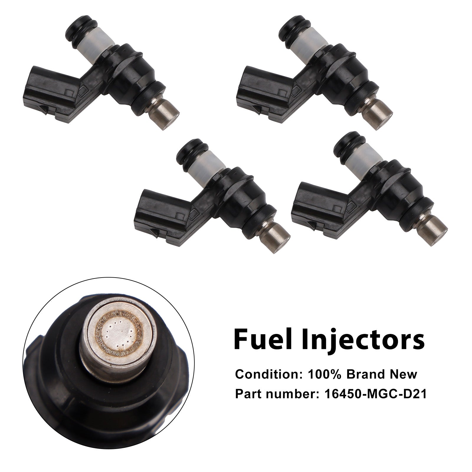 4PCS 16450-MGC-D21 Iniciadores de carburador para Honda CB1100 2013-2017 NSS300 Forza 300