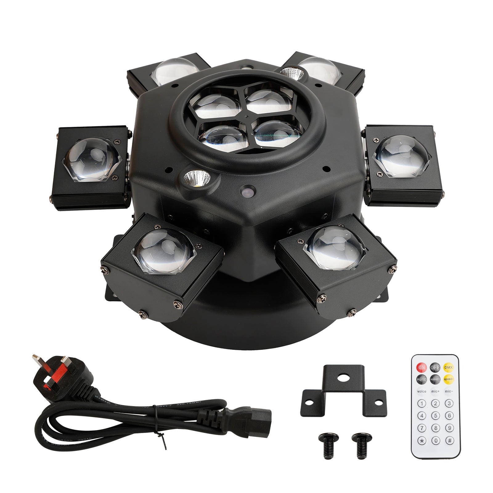 10 RGBW LED Stage Lighting Moving Head Strobe Light Laser Beam DMX Disco DJ