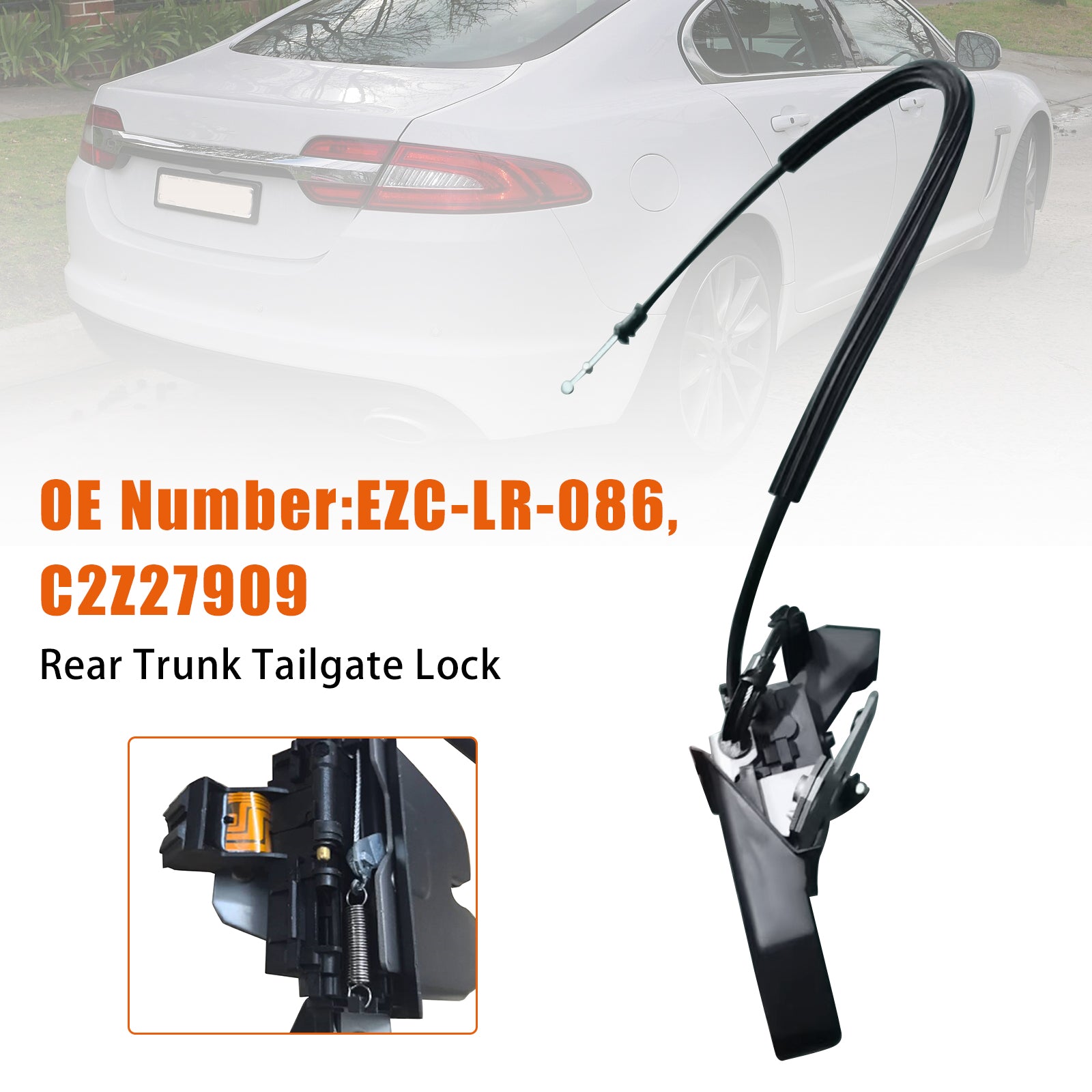 Rear Trunk Tailgate Lock EZC-LR-086 C2Z27909 For JAGUAR XF I (X250) 2009-2015