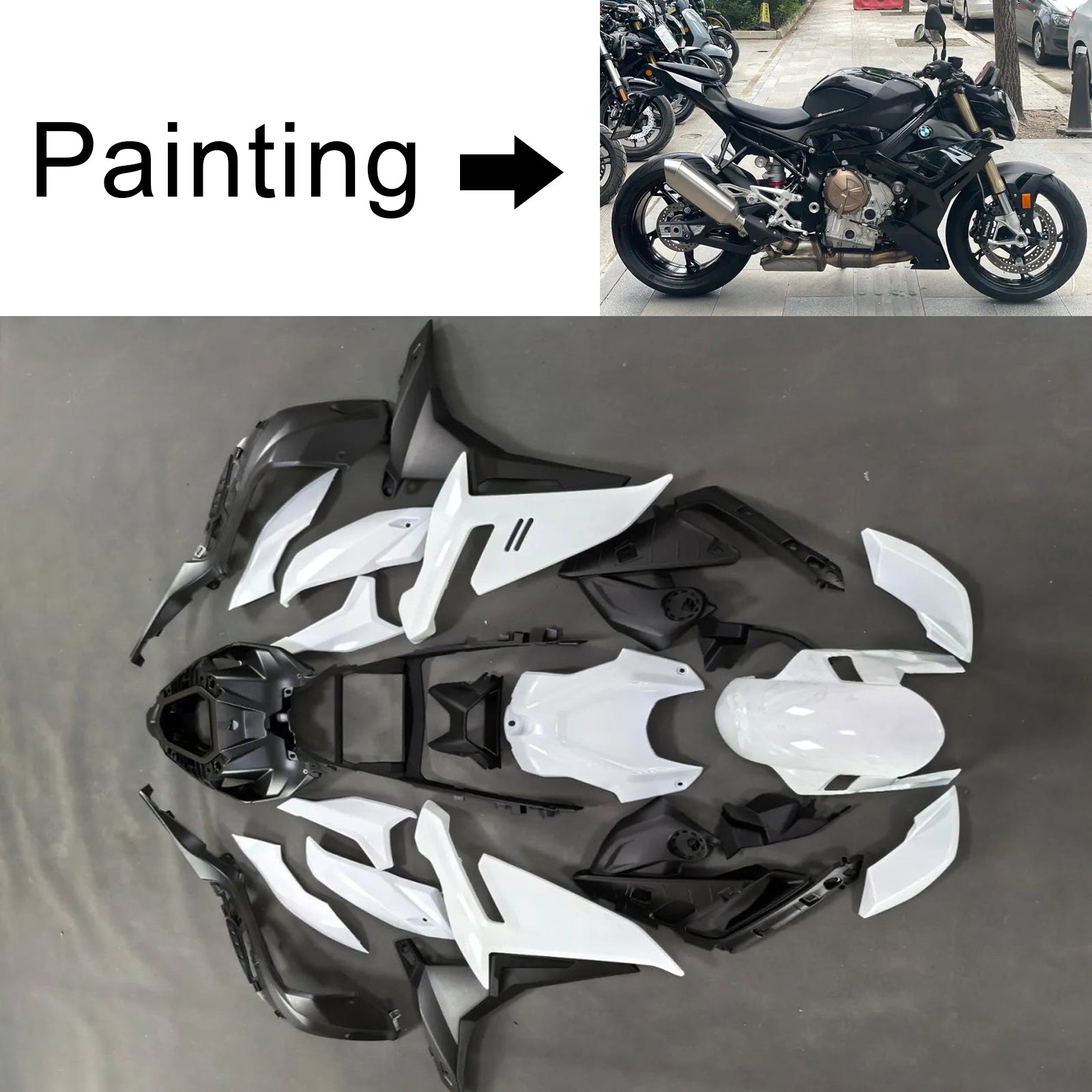 2021-2025 BMW S1000R Injectiekuipset Carrosserie Kunststof ABS