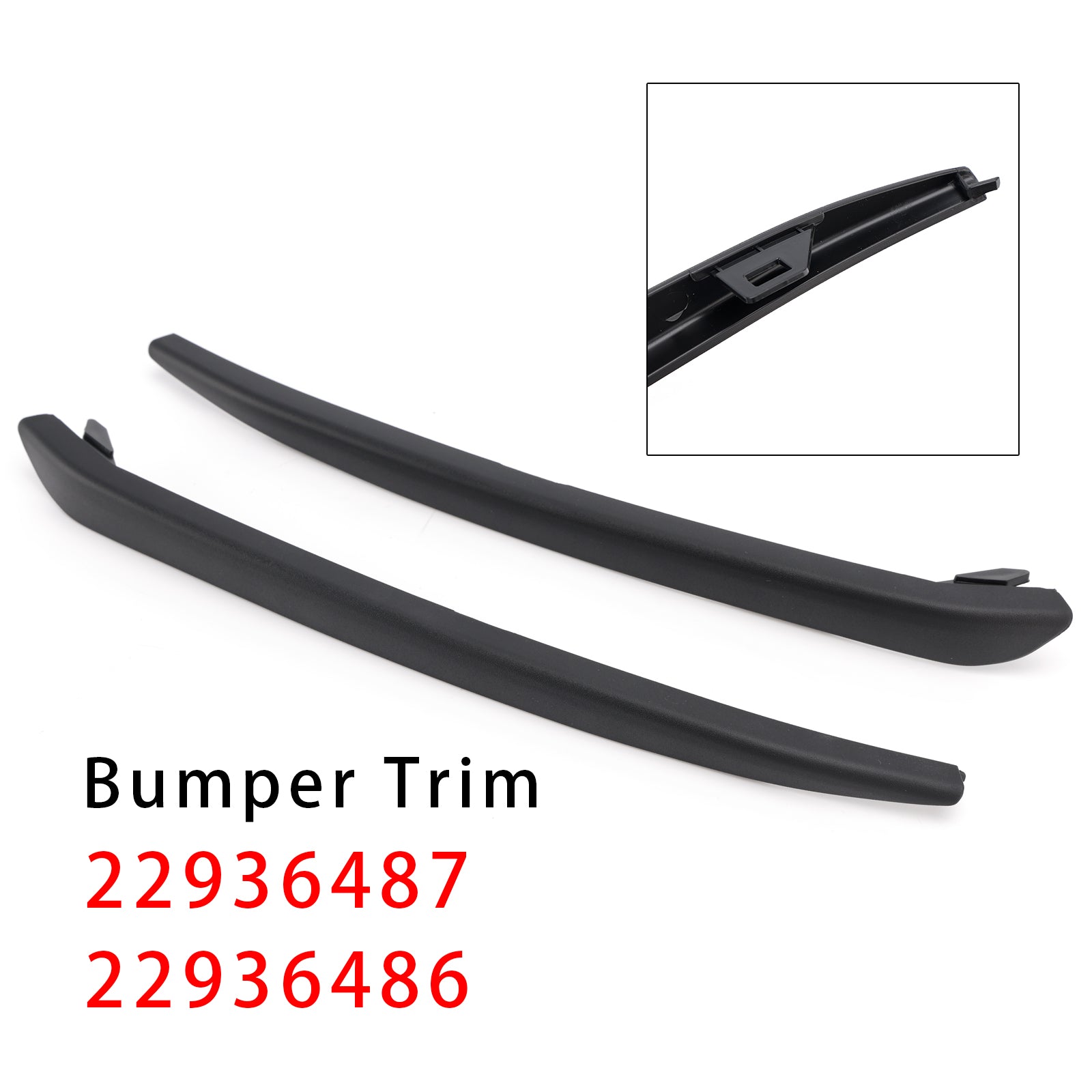 Left+Right Bumper Trim 22936487 22936486 For Chevrolet Tahoe 2015-2020