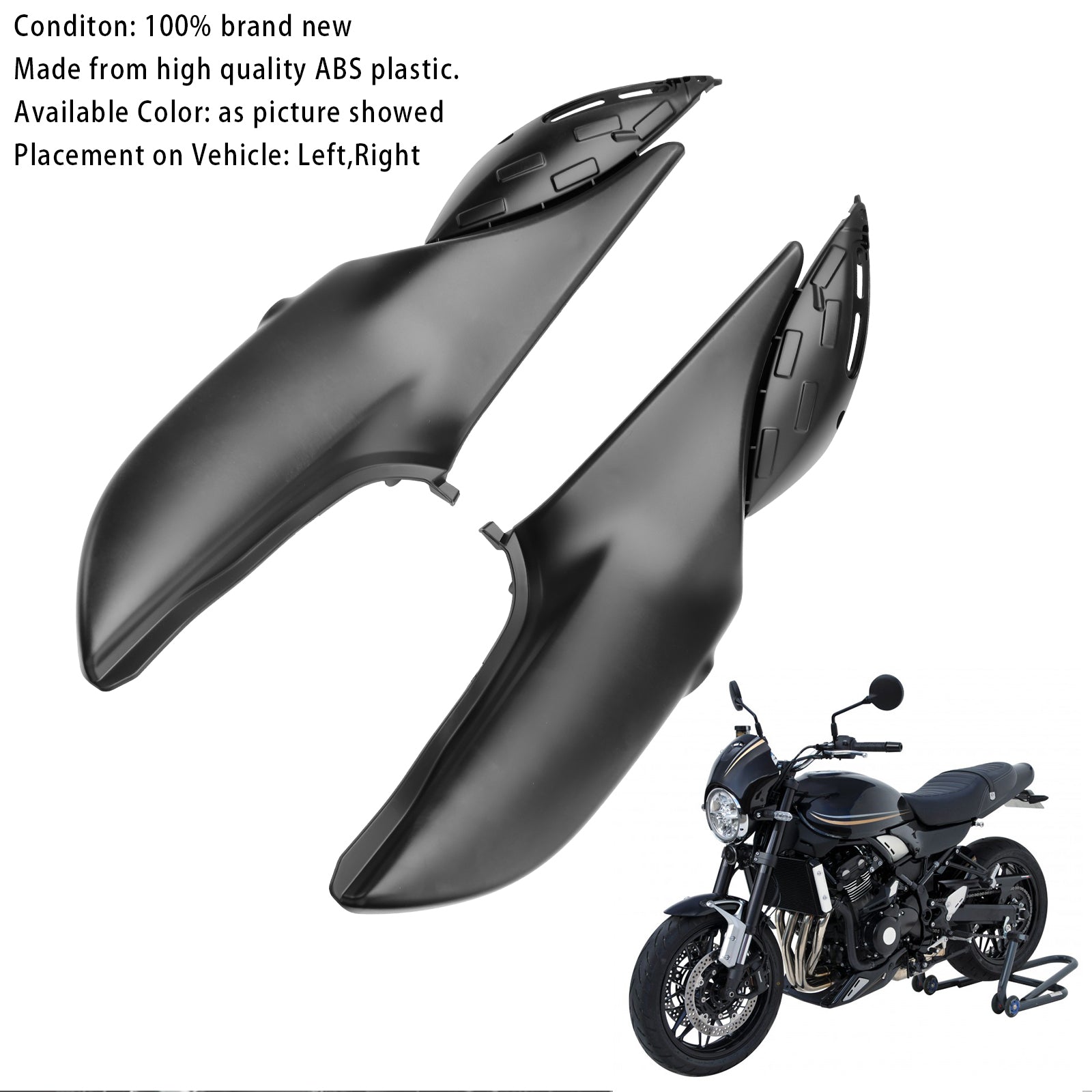 Side Frame Panel Protector Fairings Cover For Kawasaki Z900RS 2018-2024