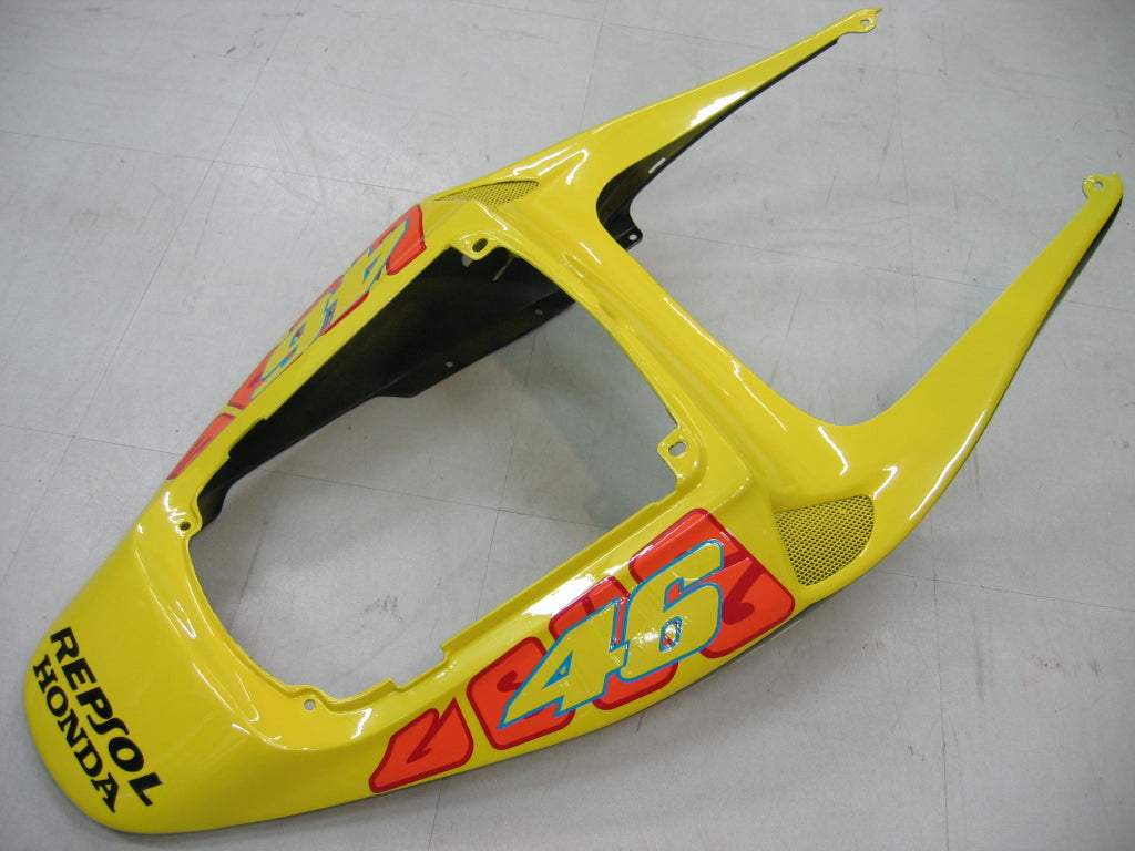 2005-2006 Honda CBR 600 RR Yellow Black Valentino Rossi Racing Fairings Generic