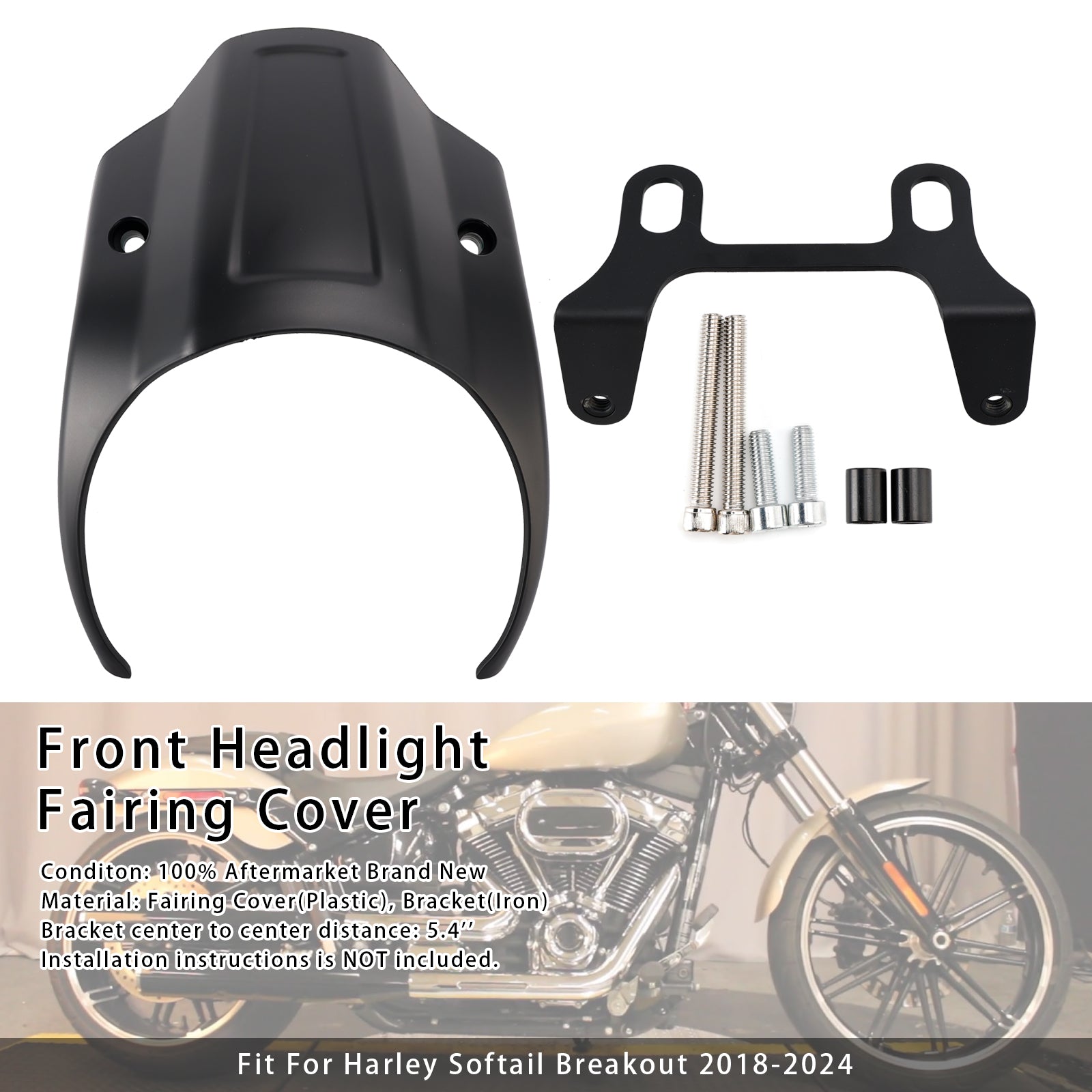 Front Headlight Fairing Cover Fit For Breakout FXBR FXBRS 2018-2024
