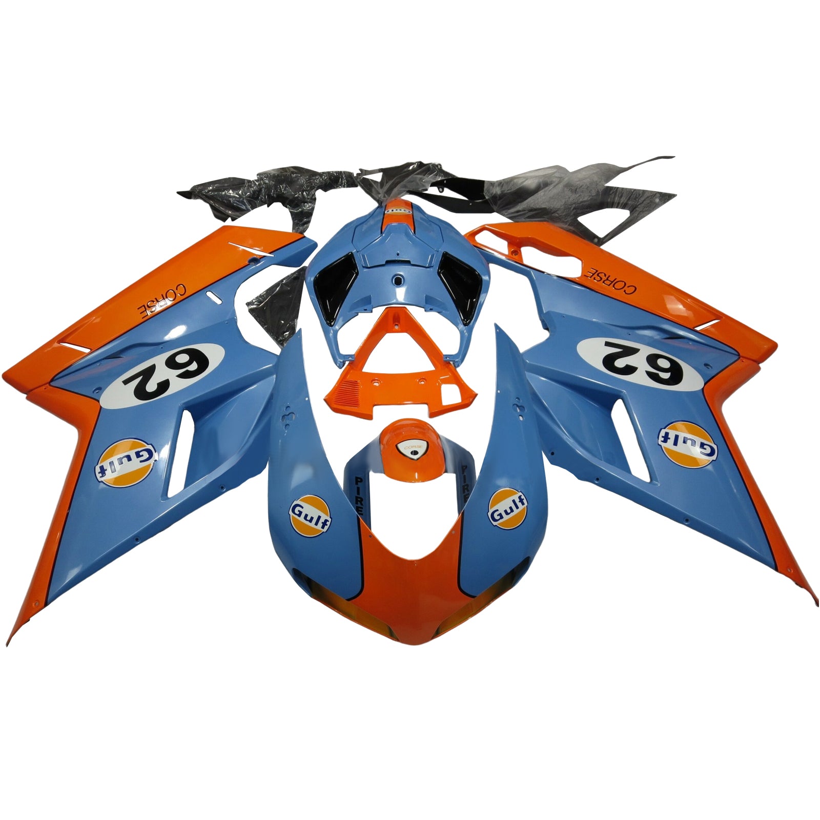 2007-2011 Ducati 1098 1198 848 Fairing Kit Bodywork ABS