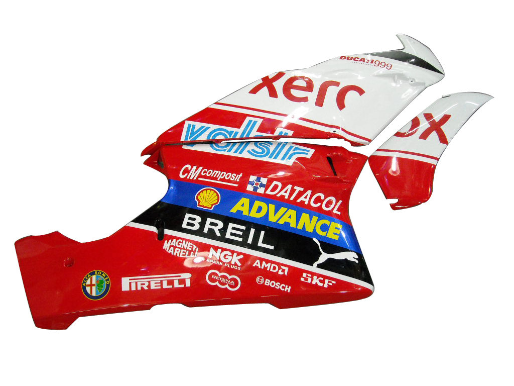 2003-2004 Ducati 999 Amotopart stroomlijnkappen rood en wit Xerox Racing Customs kuip