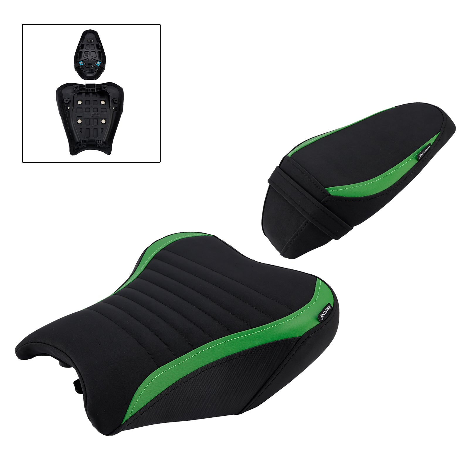 Complete Cushion Rider Passenger Seat Black Fits For Kawasaki Ninja Z900 17-24
