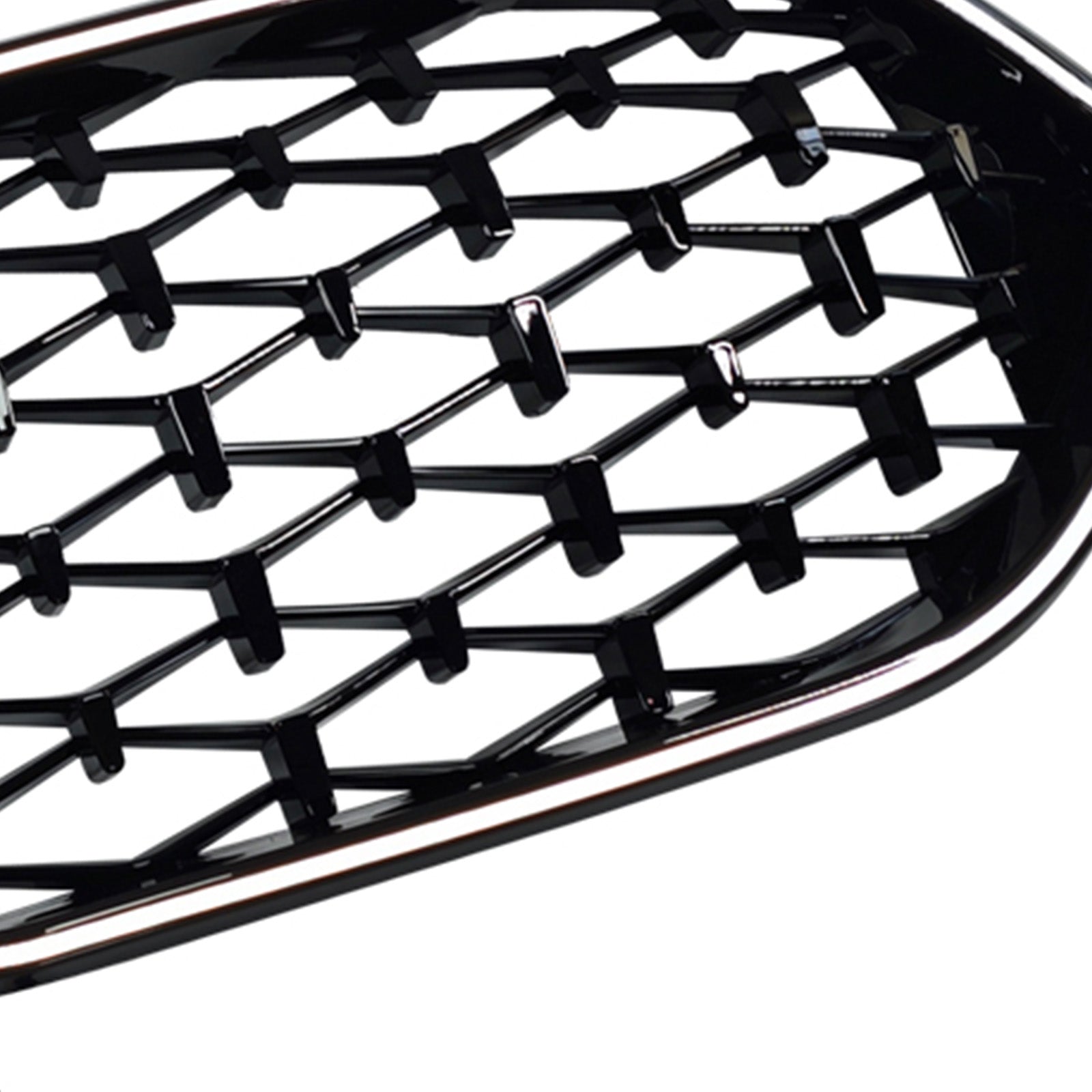Gloss Black Front Grille Grill Fit BMW 2 Series F44 2020-2023 Coupe Diamond