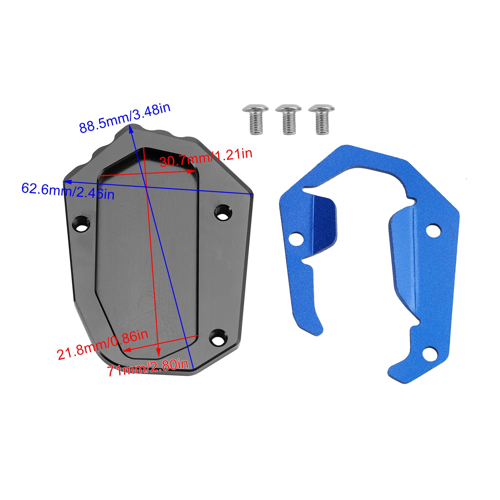 2024+ BMW R1300 Kickstand Enlarge Plate Pad