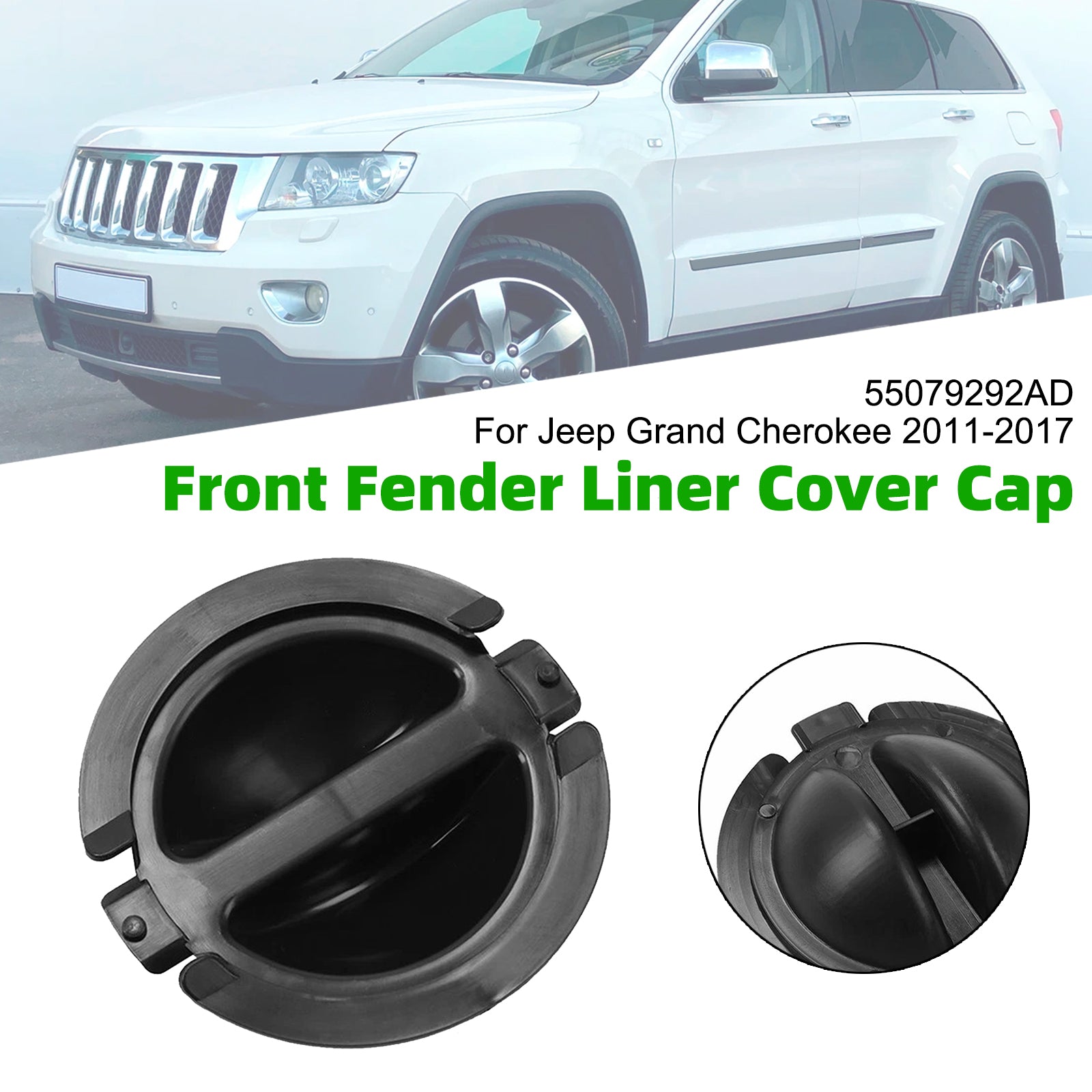 Front Fender Liner Cover Cap 55079292AD For Jeep Grand Cherokee 2011-2017