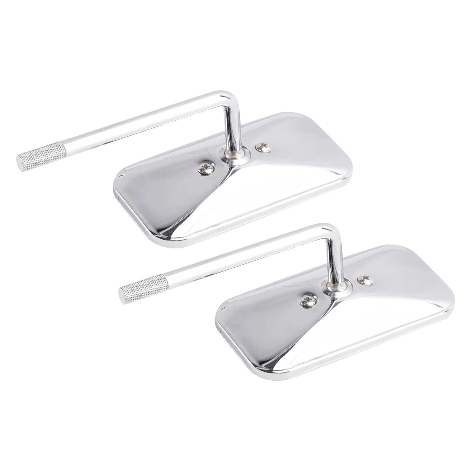 Retro obdĺžniková svorka na chrómové zrkadlá pre Yamaha XS650 SR400 SR500 W650