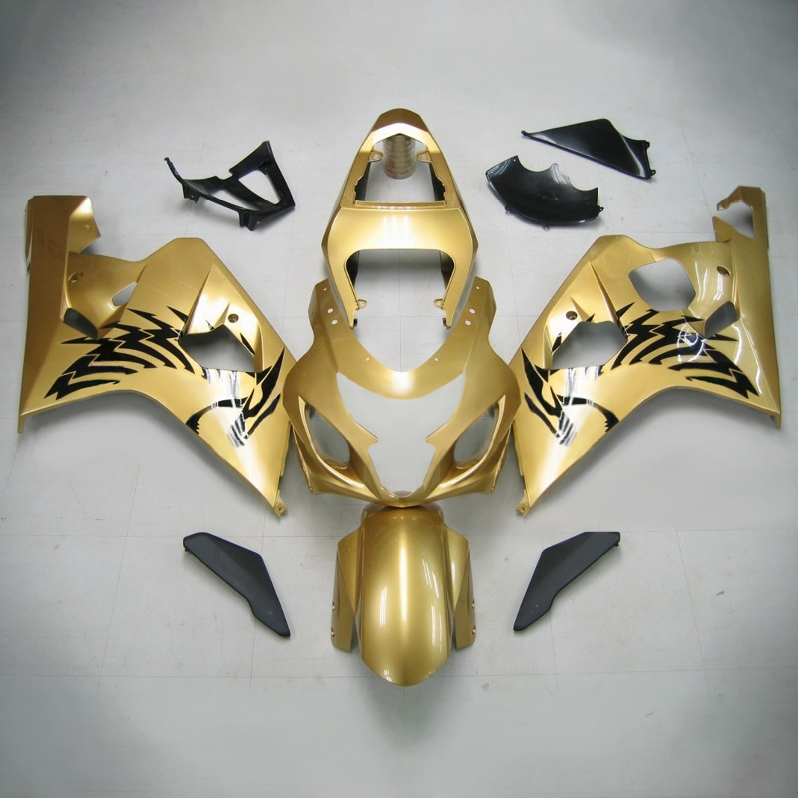 2004-2005 Suzuki GSXR 600/750 K4 Amotopart Kit de carénage d'injection carrosserie plastique ABS #143