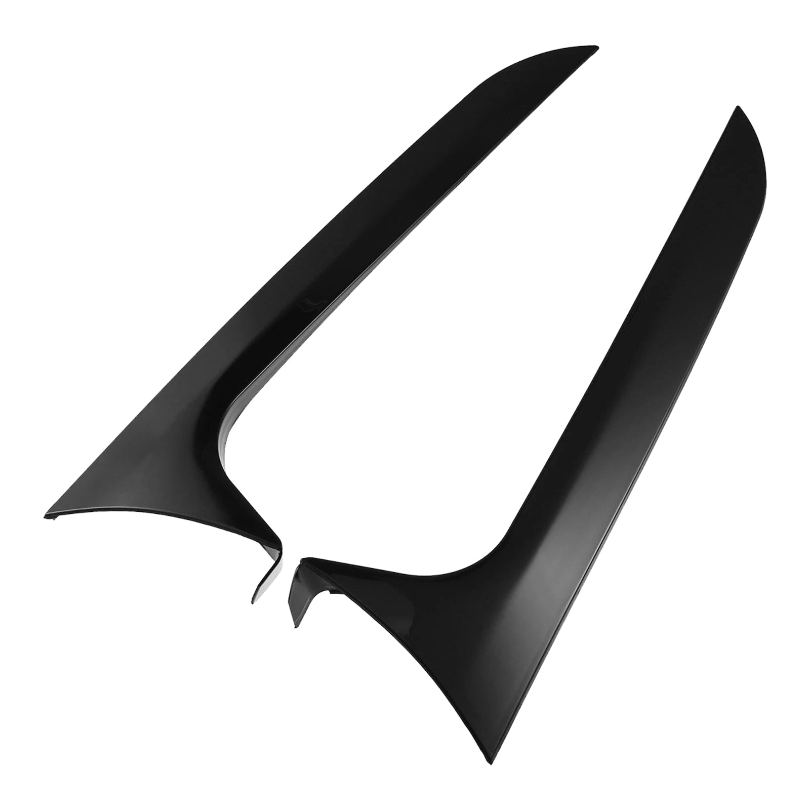 Bloss Black Paire arrière Spoiler de l'aile latérale de la lunette arrière pour Audi A6 C7 ALLORK 12-18