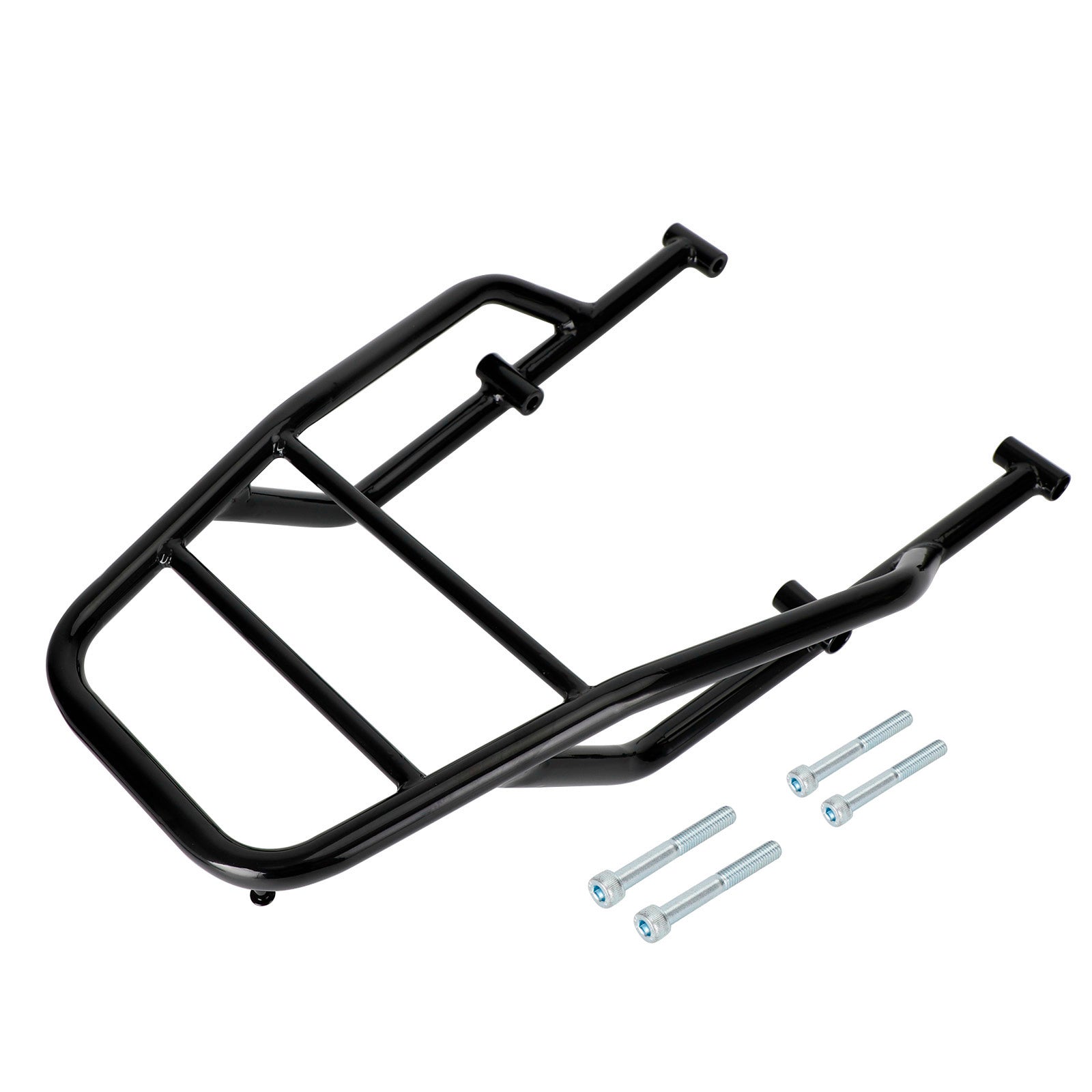 BRIGHT BLACK REAR CARRIER LUGGAGE RACK FOR METEOR 350 2021-2022