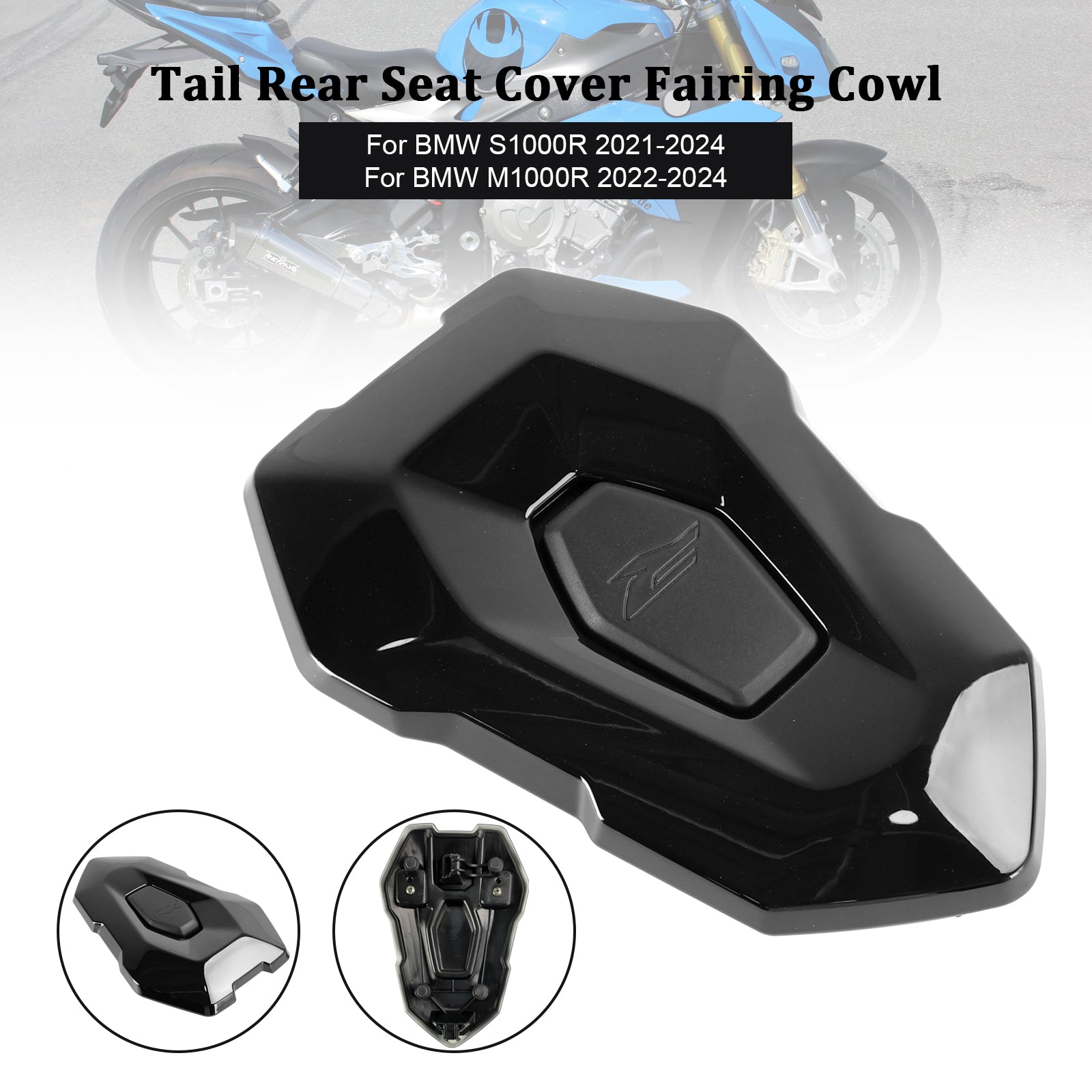 2021-2024 BMW S1000R 23-24 M1000R Couverture de siège arrière Capot de carénage