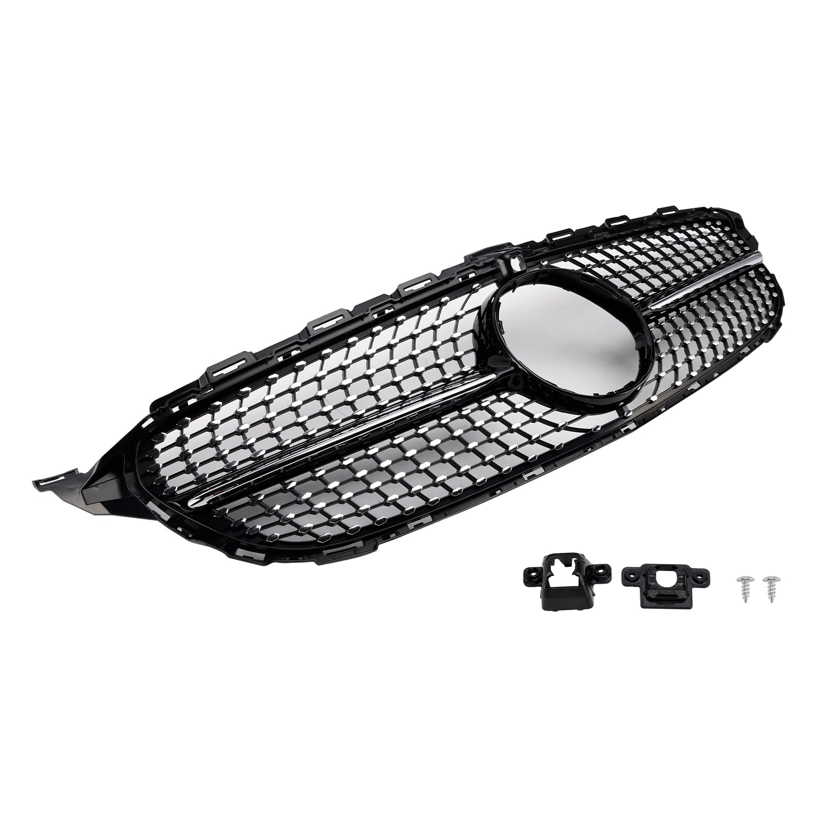 Diamond Front Grille Fit Benz C-Klasse W205 C250 C300 C400 2015-2018