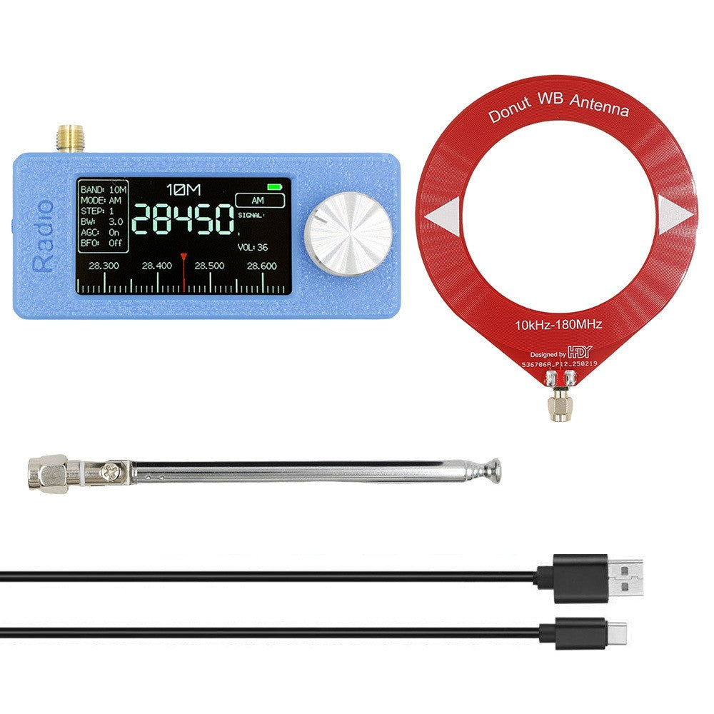 SI4732 Portable Shortwave Radio - Mini Full Band Receiver With AM/FM/LSB/USB & Color Display