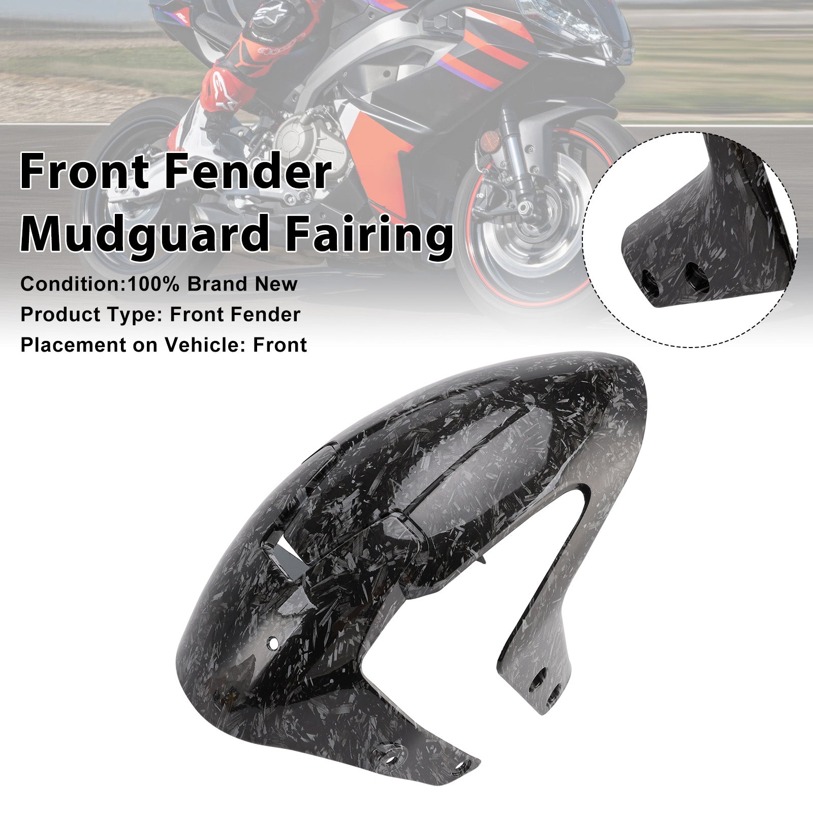 2024-2025 Aprilia RS457 RS 457 guardabarros delantero carenado