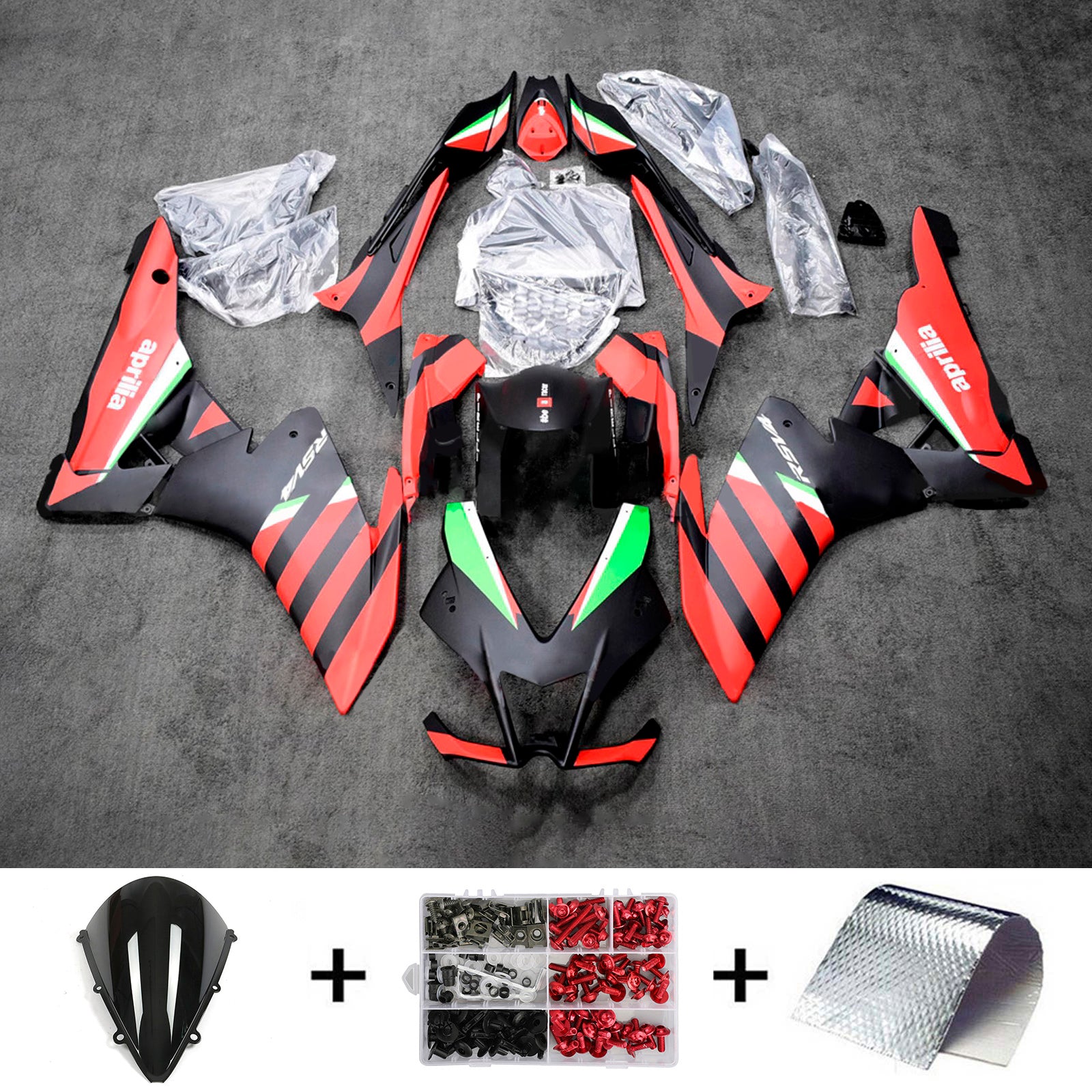 2009-2015 Aprilia RSV4 1000 Kit de carénage d'injection carrosserie plastique ABS