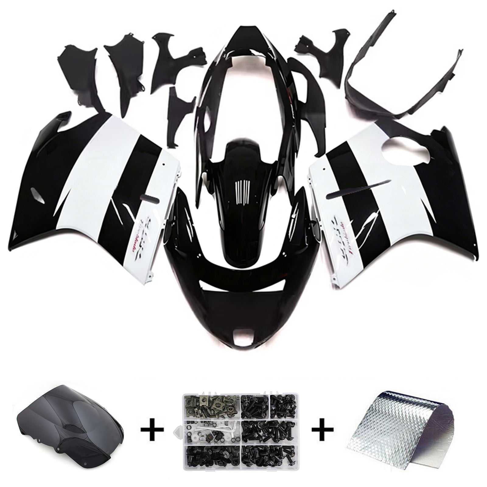 Injection Fairing Kit Bodywork ABS For Honda CBR1100XX SuperBlackBird 1996-2007