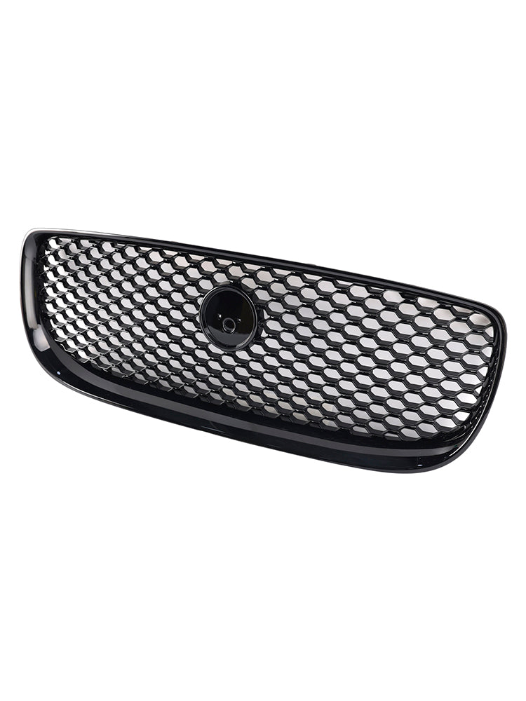 2015-2018 Jaguar XE Pre-Facelift Glanzend Zwart Honingraat Voorbumpergrille Grill