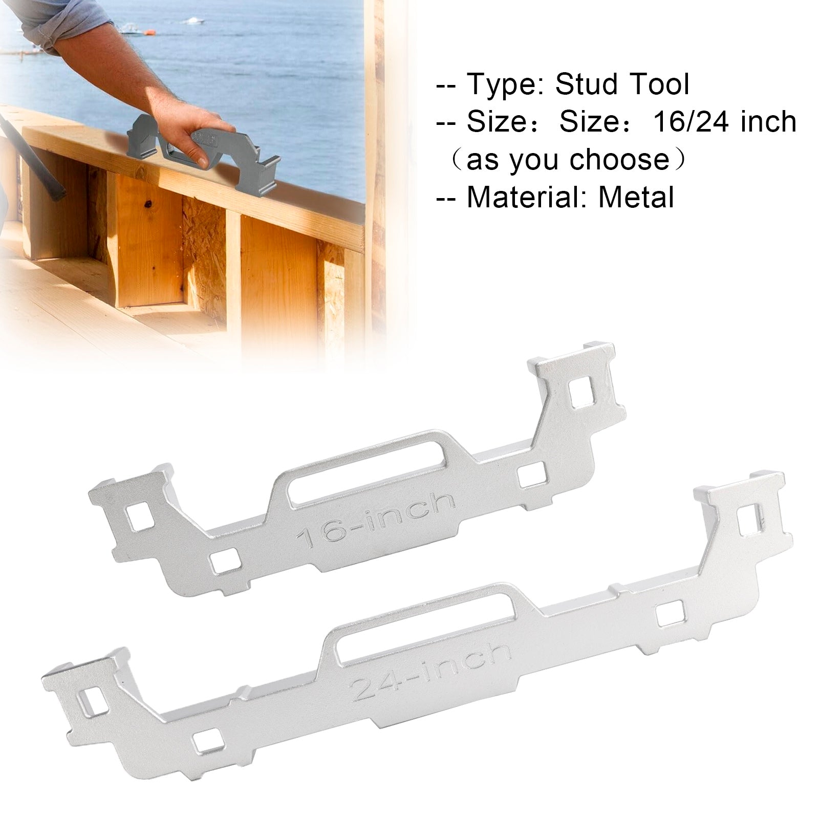 Stud Tool Frame Precisie Layout Inch 16/16/24 Muur On-Center Tools Master