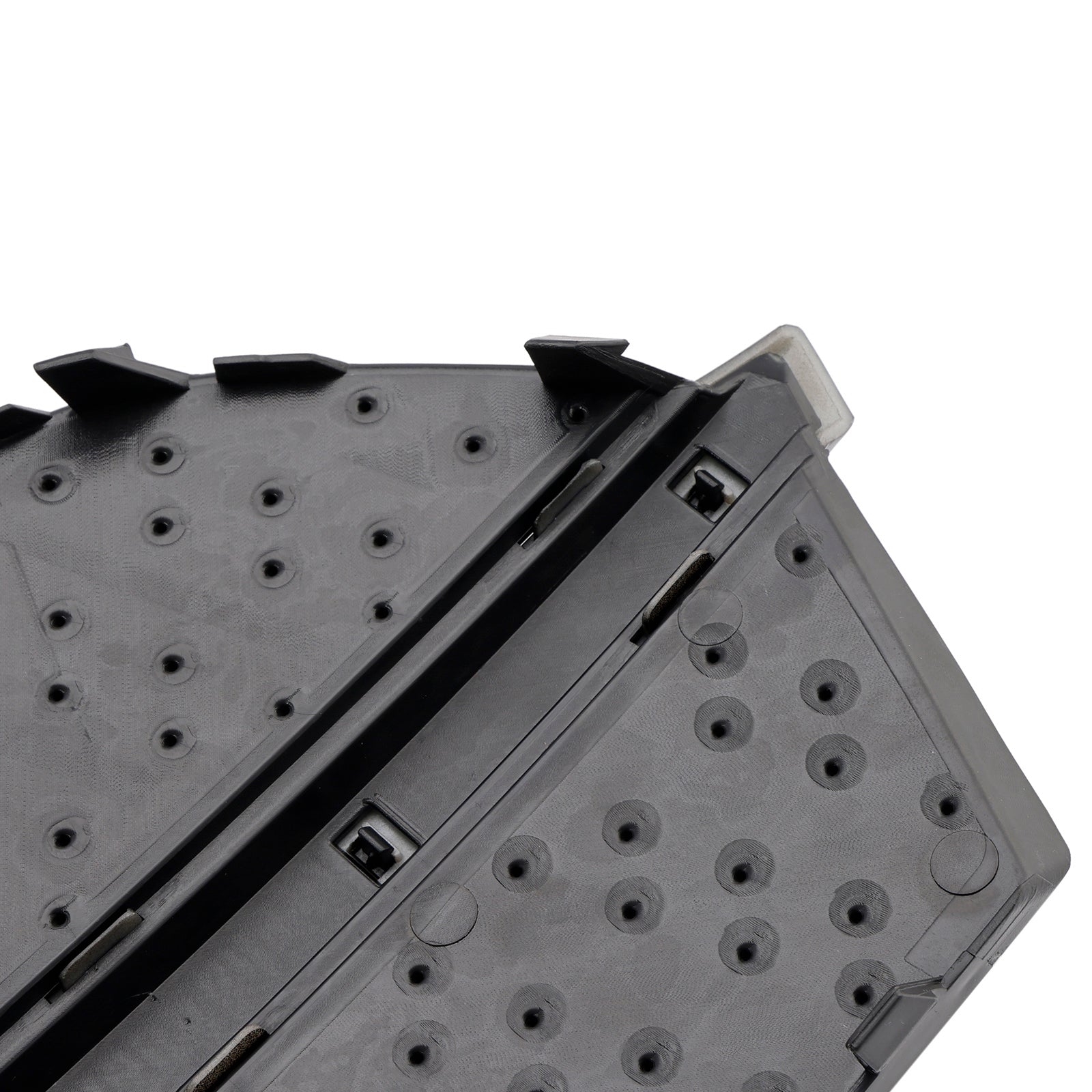 2013-2015 Audi Q3 RSQ3-stijl honingraat mistlampafdekkingen vooraan glanzend zwart