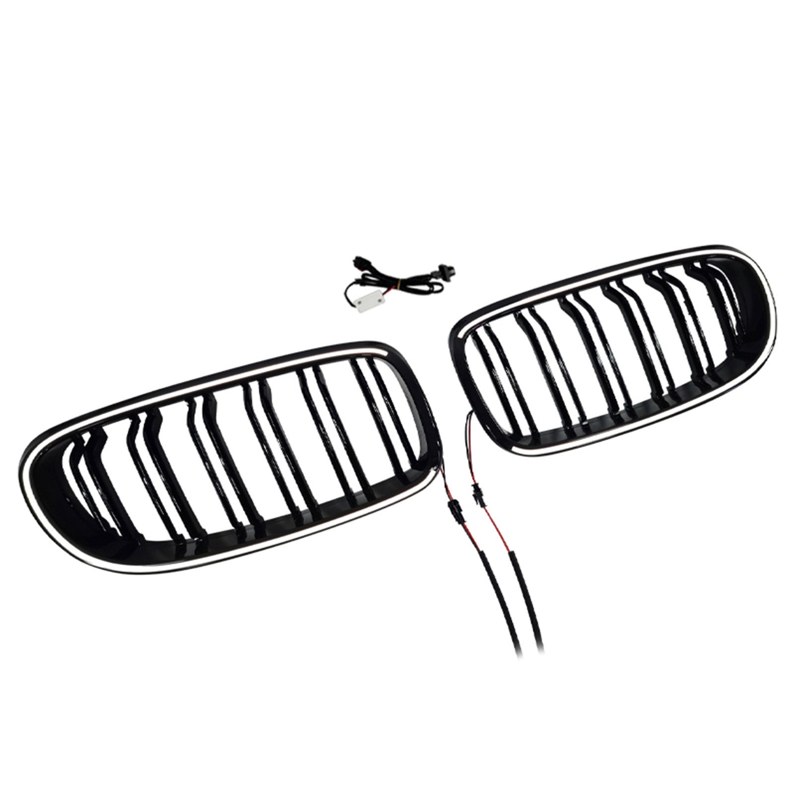 Double Rib Front Kidney Grill Grille Fit BMW 3 Series E90/E91 2009-2011 LCI