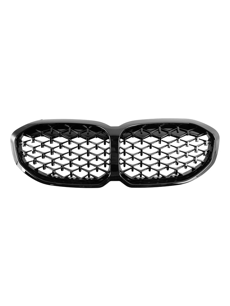 F40 BMW 1 Series 2019-2024 Gloss Black Diamond Front Kidney Grill Grille