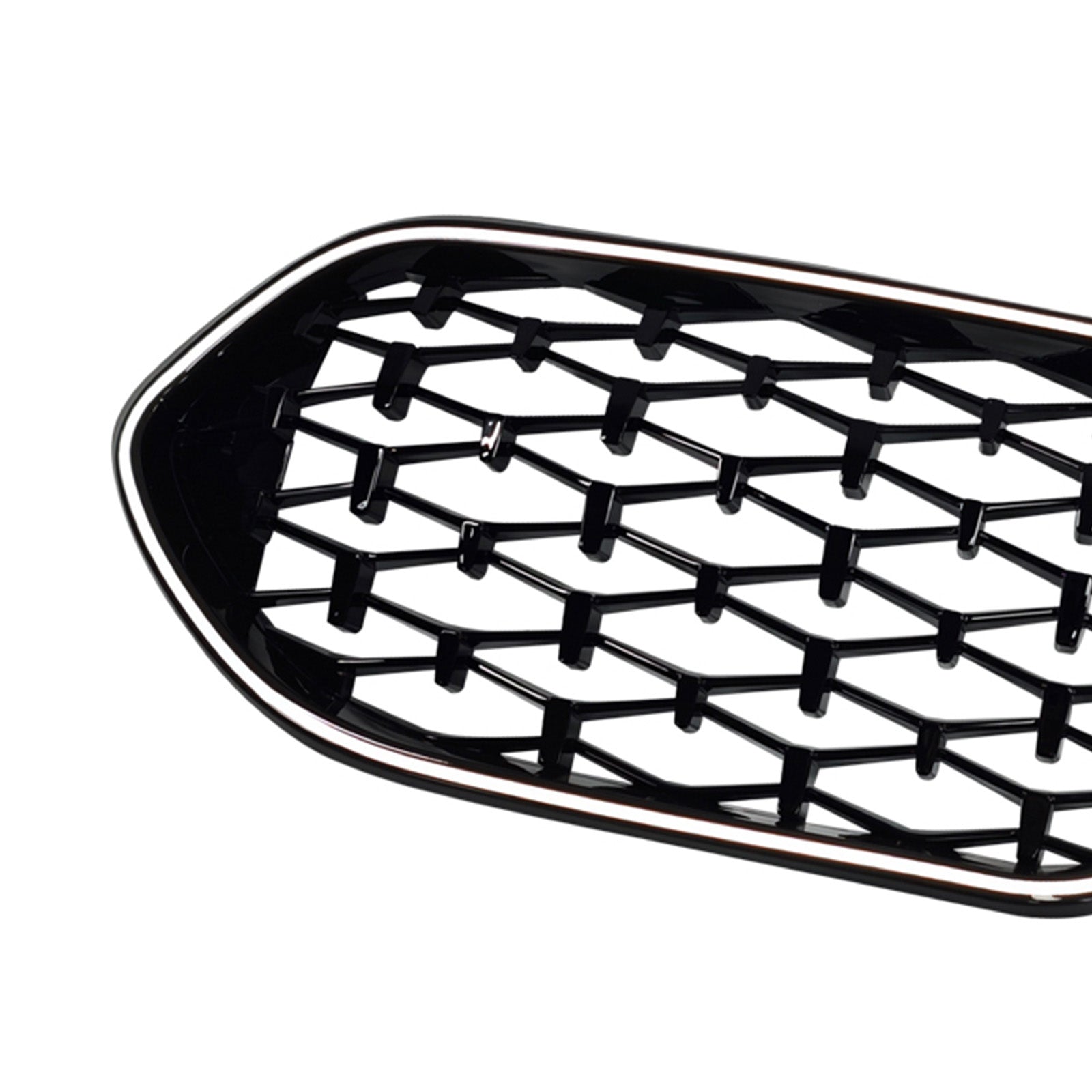 Gloss Black Front Grille Grill Fit BMW 2 Series F44 2020-2023 Coupe Diamond