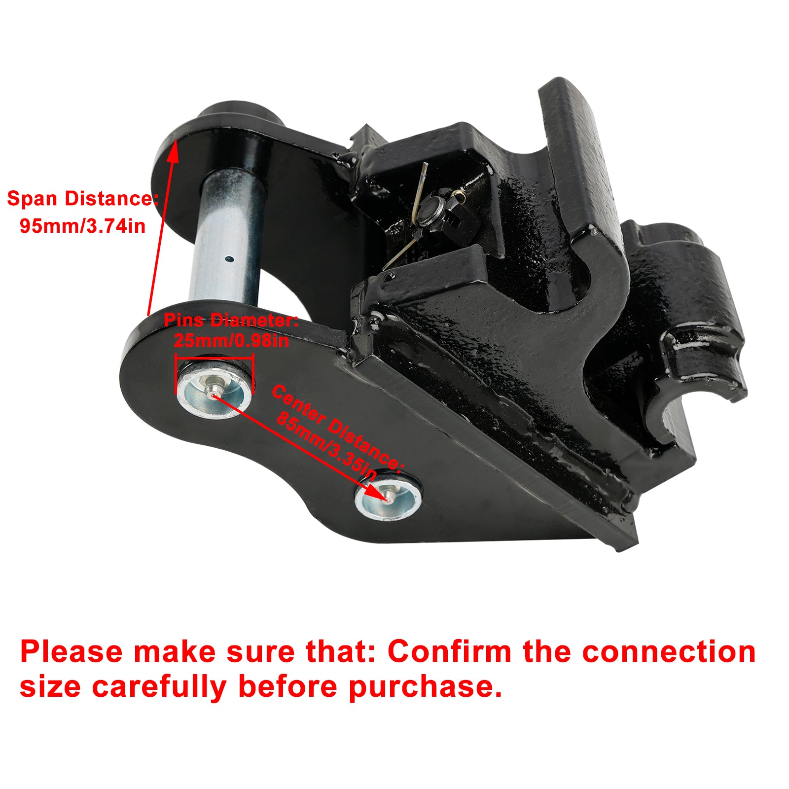 Mini Excavator Attachment Mechanical Quick Hitch Quick Coupler For Small Diggers