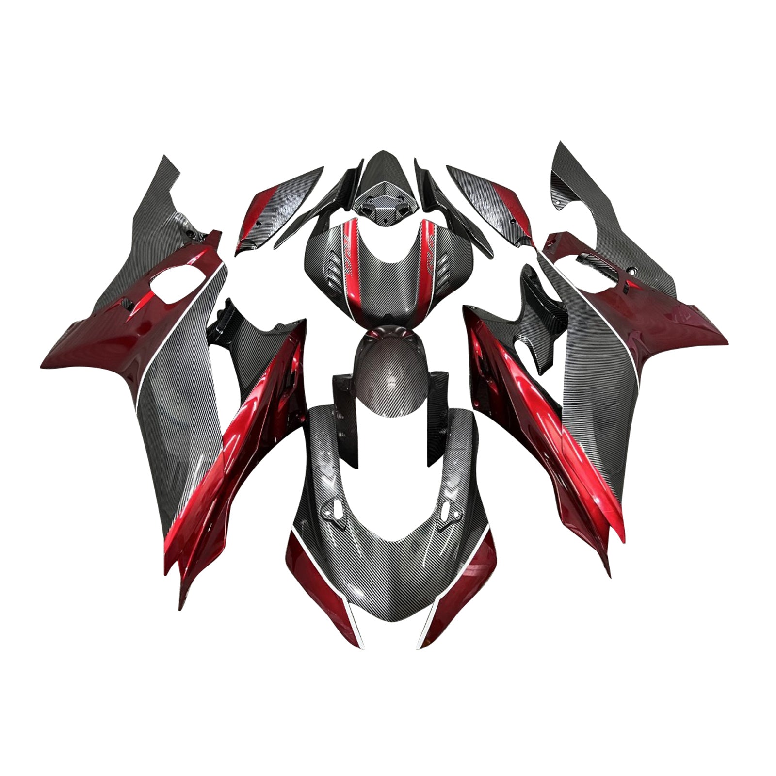 Injectiekuipset carrosserie kunststof ABS geschikt voor Yamaha YZF-R6 2017-2023