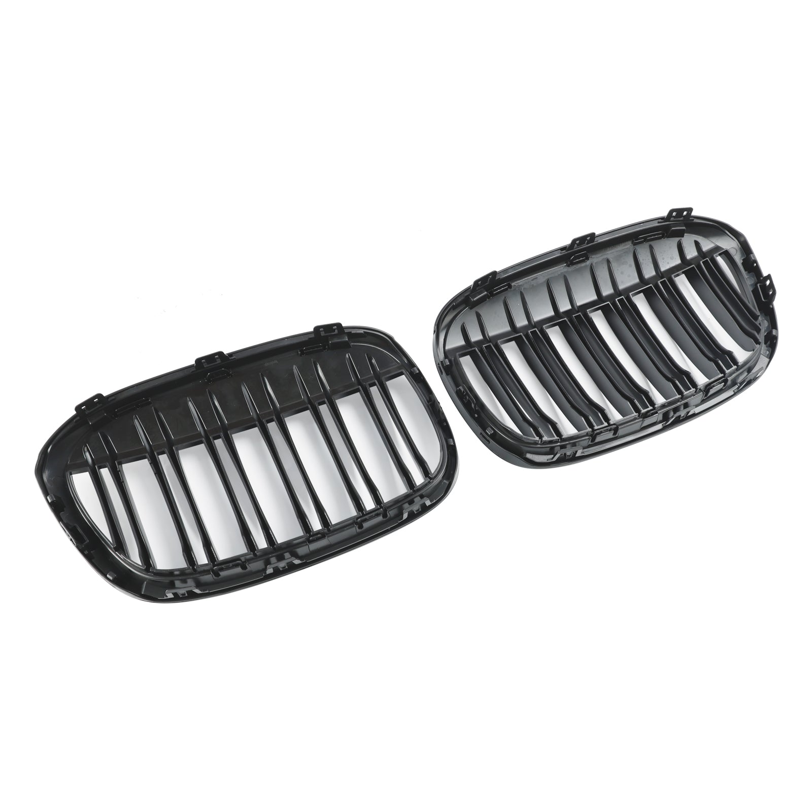 2016-2019 BMW X1 F48 F49 2PCS Grille de calandre avant noire brillante