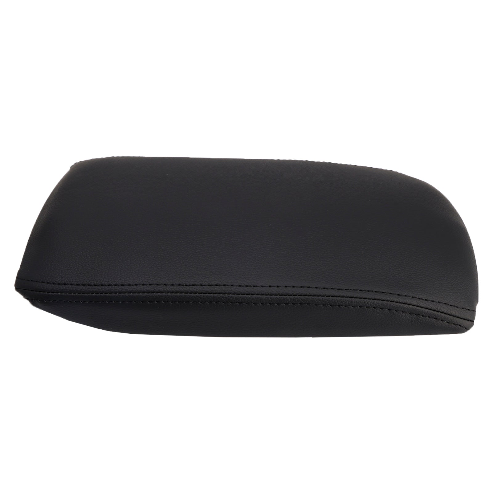 Black Leather Center Console Armrest Lid Cover For Audi A6 C6 2005-2011