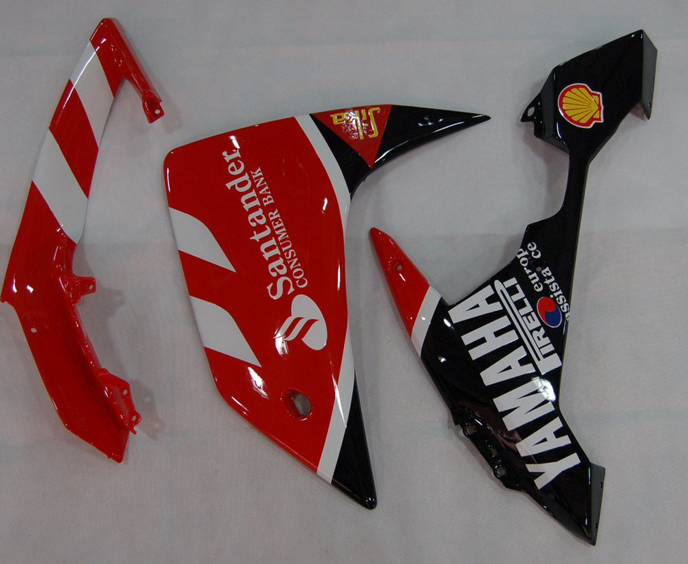 2007-2008 Yamaha YZF-R1 Red Black Santander Bank Racing Fairings Generic