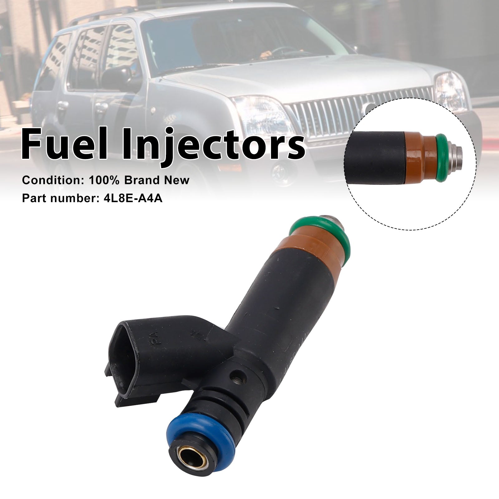 4L8E-A4A Fuel Injectors For Mercury Mariner Ford Taurus Explorer